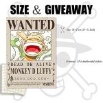 TYZZHOA FIDRTH 15in×11in Anime One Piece Wanted Bounty Posters, New Edition, 10 Straw Hat Pirates Crew Zoro, Sanji, Luffy, a Set of 11PCS