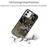 qizjio Vintage Japanese Phone Case Shockproof Protective Dark Aesthetic Collage Anime Phone Case for iPhone 12/12 Pro