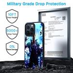 TNOLTK 3D iPh 13 Case Anime Motion Anime Phone Case Shockproof Soft TPU Anti-Scratch Non-Slip Japanese Manga Case for iPh 13 6.1 Inch