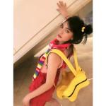 Vobomo Yellow Star Kawaii Backpack PU Leather Ita Bag Backpack Y2k Shoulder Bag Aesthetic Cute Backpack (Yellow)