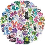 50pcs Cool Dragon Stickers for Kids,Cute Cartoon Dragon Waterproof Vinyl Sticker for Laptop Water Bottle Phone Case Skateboard Refrigerator Hydro Flasks,Mysterious Creatures Fans Favorite