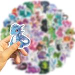 50pcs Cool Dragon Stickers for Kids,Cute Cartoon Dragon Waterproof Vinyl Sticker for Laptop Water Bottle Phone Case Skateboard Refrigerator Hydro Flasks,Mysterious Creatures Fans Favorite