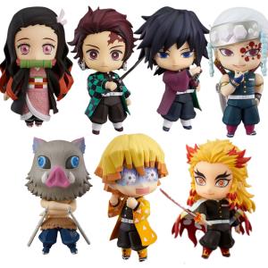 Anime Figures Demon Slayer Inosuke #1361 Tanjirou #1193 Nezuko #1194 Zenitsu #1334 PVC Toys Action Figura Giyuu Kimetsu no Yaiba