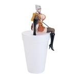 Anime Figure, Shiraki Meiko from Prison School, Sitting Pose,10cm Noodle Stopper Pointer Miniskirt Figure Japan Sexy Anime Girl Hentai Collection PVC (Shiraki Meiko)