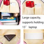 Naomimomo Japanese Anime Cute Backpack School College Outdoor Backpack Large Bookbags for Girls Boys Students Travel Daypacks