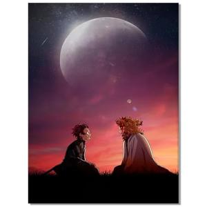 Anime Demon Slayor Poster For Kids Room Bedroom Wall Decor-Anime Lovers Posters Canvas Art Print Manga Picture For Teen Fans Girls And Boys Birthday Gifts