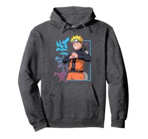 Naruto Shippuden Naruto Kanji Frame Pullover Hoodie