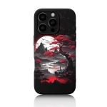 FEWGEY for iPhone 16 Pro Max Case Anime Compatible with Magsafe, Silicone Black Cute Japanese Anime Design Magnetic Shock Proof Heavy-Duty Protection Phone Case for Men Boys Women Girls