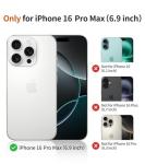 FEWGEY for iPhone 16 Pro Max Case Anime Compatible with Magsafe, Silicone Black Cute Japanese Anime Design Magnetic Shock Proof Heavy-Duty Protection Phone Case for Men Boys Women Girls