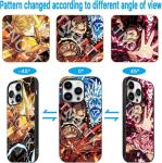 TNOLTK 3D iPh 15 pro max Case Anime Motion Anime Phone Case Shockproof Soft TPU Anti-Scratch Non-Slip Japanese Manga Case for iPh 15 pro max