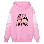 ACEFAST INC Itadori Yuji Sukuna Best Friend Anime Hoodies Unisex Harajuku Graphic Hoodies Jjk Merch Anime Pullover Sweatshirt,Pink Hoodie,Small