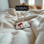 Anime Card Holder Anime Badge Holder Anime ID Card Holder Cute Badge Holders for Women Keychain ID Card Holder Cute Japanese Anime Lanyard Badge Reel Stationery for Back to School (CAT)