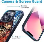TNOLTK 3D iPh 15 pro max Case Anime Motion Anime Phone Case Shockproof Soft TPU Anti-Scratch Non-Slip Japanese Manga Case for iPh 15 pro max