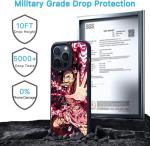 TNOLTK 3D iPh 15 pro max Case Anime Motion Anime Phone Case Shockproof Soft TPU Anti-Scratch Non-Slip Japanese Manga Case for iPh 15 pro max