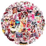 JSYAVG 55pcs Cool Hazbin Hotel Stickers for Kids Girls Teens Adult,Waterproof Vinyl Hazbin Hotel Decal for Water Bottle Skateboard Guitar Travel Case Bike Laptop Car Bumper Luggage Phone