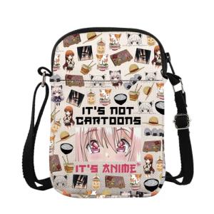 Anime Merchandise Lover Crossbody Bag Otaku Manga Cosplay Mangaka Gift It’s Not Cartoons It’s Anime Carry On Bag (It'sAnimeCroB-2)