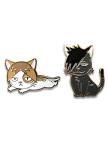 Haikyuu Kuroo and Kenma Pins Set of Two
