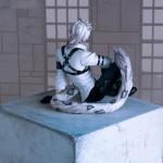 MABAIUDE SilverAsh Figure Statue Collectibles - 19cm Anime Game Figure Sitting Pose SilverAsh Figurine Model 1/7 Scale Handmade Desktop Display Decoration Gift