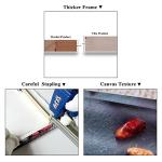 Fire and Ice Water Angel Wall Art for Living Room, SZ Abstract Anime Oil Painting Canvas Prints Decor of Beautiful Wing Girl Picture (Bracket Mounted Ready to Hang, 1" Thick Frame, Waterproof, Large)