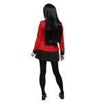 Cosplay.fm Women's Anime Cosplay Costume School Uniform Houndstooth Skirt with ID Card (S, Red)