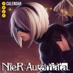 2026 2B Automata - Square Calendar: A Year of Elegant Destruction and Futuristic Beauty - Anime art
