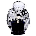 Gojo Satoru Hoodie Costume Cosplay Sweatshirt Sweater 3D Novelty Hooded Pullover for Men Women