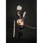 MABAIUDE 2B Figure 2B Statue - 32cm Big Size 2Byorha Figure Model Wedding Dress Style, Heads Replaceable, 1/6 Scale Anime Figurine Desktop Decoration Collectible