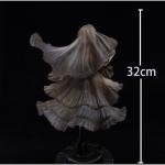 MABAIUDE 2B Figure 2B Statue - 32cm Big Size 2Byorha Figure Model Wedding Dress Style, Heads Replaceable, 1/6 Scale Anime Figurine Desktop Decoration Collectible