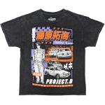 Ripple Junction Initial D Takumi Anime Car Mangazine Cover Men's Graphic T-Shirt Mineral Wash Black X-Large