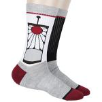 Bioworld Demon Slayer Men's Manga Anime Tanjiro Kamado Hanafuda Earring Design Athletic Crew Socks