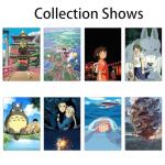 Pounchi Japanese Anime Posters (8 Pcs with Glue Dots) 11.2" x 16.5" Cartoon HD Printing Poster Unframed Version for Room Bedroom Club Wall Art Decor for Teens