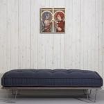 DEKBOND Arcane Anime Canvas Prints - Jinx&Vi Poster, Aesthetic Wall Art for Home, Office, Living Room Decorations - Framed 12"x12"