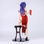 Zatanend Ecchi Figure 1/4 Girl,Waifu Hentaii.Sexy Action Anime Girl Figure +18 Uncensored Collection Statue Gift Model Toy No Box (Purple-Haired Cheongsam Girl)