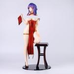 Zatanend Ecchi Figure 1/4 Girl,Waifu Hentaii.Sexy Action Anime Girl Figure +18 Uncensored Collection Statue Gift Model Toy No Box (Purple-Haired Cheongsam Girl)