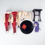 Zatanend Ecchi Figure 1/4 Girl,Waifu Hentaii.Sexy Action Anime Girl Figure +18 Uncensored Collection Statue Gift Model Toy No Box (Purple-Haired Cheongsam Girl)