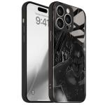 Akatxezy Eren and Attack-Titan Unique Anime Glossy Phone Case for iPhone 16 Pro Max, Manga Fan Favorite Soft Silicone Glass Protective Cover