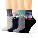 LIVEBEAR Women’s Cute Funny Novelty Casual Cotton Crew Socks - Popular Anime 2 (Made In Korea)