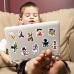 100pcs Anime Dragon and Ball Stickers Mixed Pack,Lovely Cartoon Characters Decals Cartoon Anime Sticker for Kids Teens Waterproof Stickers for Water Bottle Laptop Luggage Helmet Skateboard Guitar