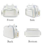 Lifelix Kawaii Ita Bag Cat Backpack Y2k Girl Japanese School Bag Anime Shoulder Crossbody with Pin Display (White)