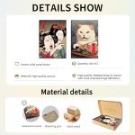 Funny Anime Posters Japanese Decor Set of 2 - Woman Yelling at Cat Canvas Wall Art, Vintage Anime Cat Wall Decor for Living Room, Corridor, Kitchen Home Decor - 16x24 in Framed