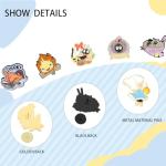 MemeChic 6Pcs Kawaii Enamel Pin Set, Cute Soot Sprite Calcifer Cat Anime Lapel Pins, Cartoon Funny Pin Bulk Set Brooch Button Aesthetic Badges for Backpacks, Jackets, Gifts for Kids Girls Boys Festival Present (6pcs)