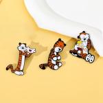 LUKGELYAM Cute Enamel Pins Cartoon Lapel Pin Brooch Badge for Backpack Jackets Funny Tiger Pins for Gift Anime Enamel Pin for Clothing Hat Decoration
