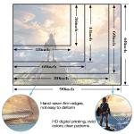 kampdream Anime Video Game Tapestry, Sky and Mountain Landscape Tapestries for Boys Man Bedroom Living Room 36×48 inch