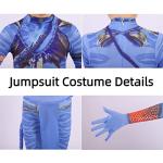 LG LOUIS GARDEN Avatar Costume for Kids, Anime Costume Halloween Cosplay Jumpsuit Tights Bodysuit Stage Costumes for Children Girls Boys