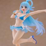 MABAIUDE Megumin Figure Aqua Statue, 18cm Swimsuit Version Megumin and Aqua Figure 1/7 Scale Anime Figurine Model Desktop Car Dashboards Decoration Collectibles