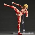 YLQANONG Annie Leonhart Figures Eren Jaeger Anime Figure Statue Movable Joints Interchangeable Parts Levi Titan Anime Action Figurine for Fans 16CM/6.3IN