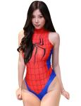 Lucky2Buy Women's One-Piece High Cut Superhero Cosplay Leotard Bodysuit Teddy Swimsuit Set