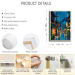 Tokyo Tea House Canvas Wall Art Japanese City Street Coffee Decor painting Pictures Ukiyo-e Illustration Anime Posters Prints for living room Bathroom Bedroom Office Hallway Home Decoration
