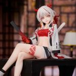 MABAIUDE Nian Figure Statue Collectibles - 14cm Anime Game Figure Sitting Pose Nian Figurine Model 1/7 Scale Handmade Desktop Display Decoration Gift for Fans