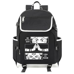 DIOMMELL Anime Backpack Canvas Capacity Manga Backpack Laptop Backpack